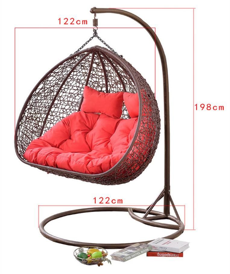 Fancy Outdoor Balcony Indoor Patio Rattan Egg Hanging Swing Chair