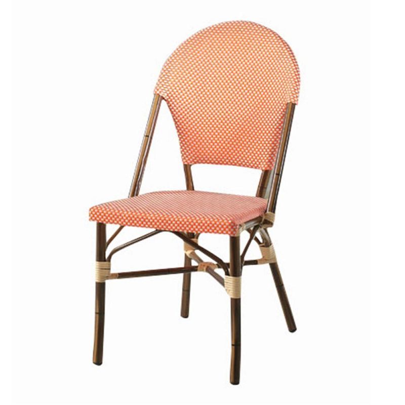 New Style French Bistro Rattan Chairs Stackable Furniture Restaurant Chairs