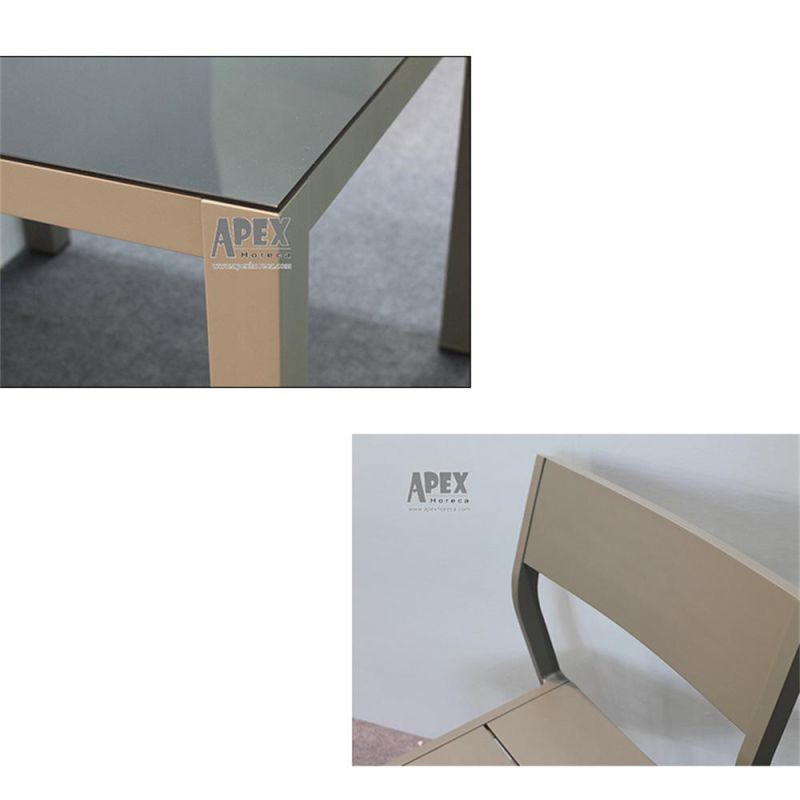 Best Price Wholesale Comfortable Outdoor Dining Room Stackable Aluminum Chair