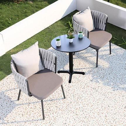 Nordic Outdoor Table and Chair Courtyard Villa Garden Rattan Chair Leisure Combination