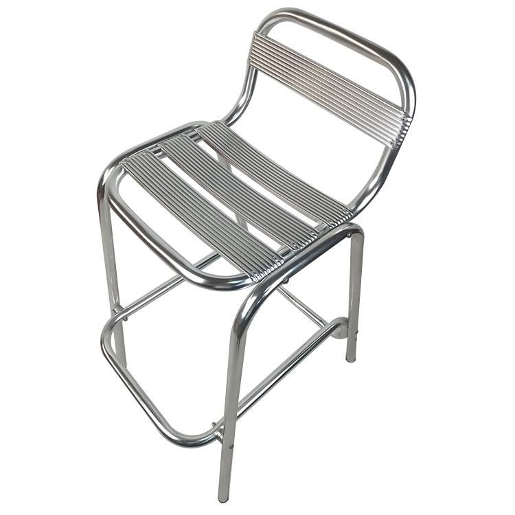 Cheap Price Outdoor Aluminum Furniture Pier Harbor Cafe Leisure Lotus Bar Chair