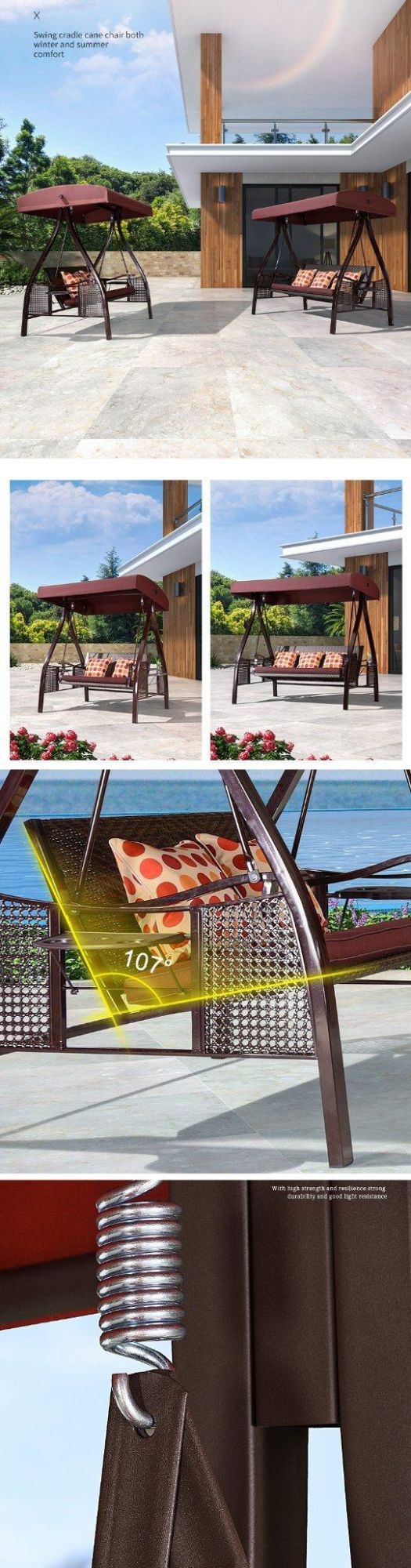 Iron Rocking Chair Courtyard Outdoor Balcony Leisure Outdoor Chair Swing