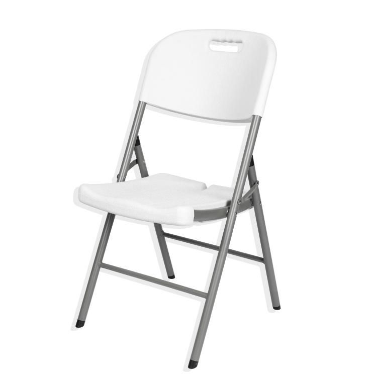 Indoor Outdoor White HDPE Plastic Folding Chair for Party Events