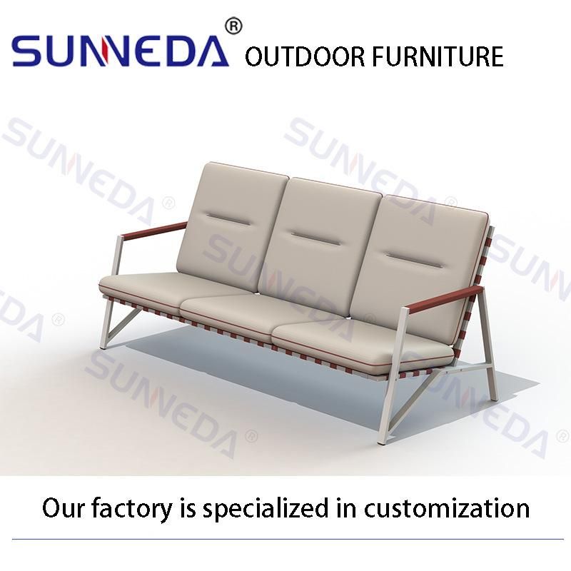 Garden Aluminum Furniture Outdoor 3 Seat Chair Set