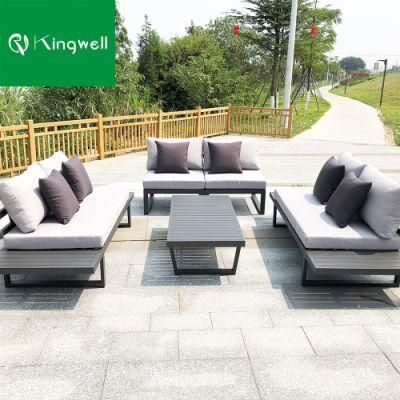 Wholesale Modern Style Aluminum Frame Furniture Outdoor Garden Patio Sofa for Hotel