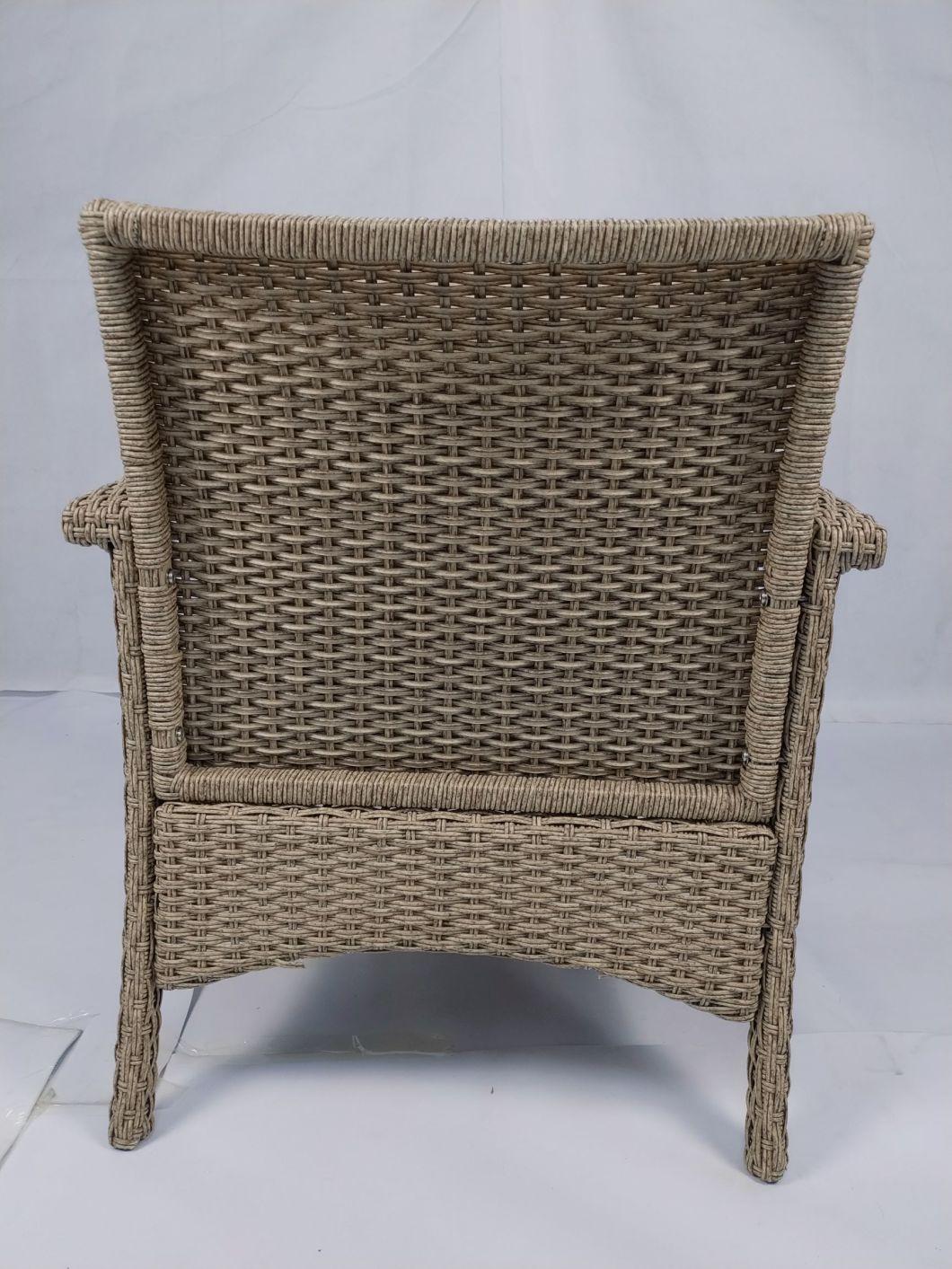 Hot Sale Modern Outdoor Aluminum Frame Sea Grass Color PE Rattan Sofa Sets