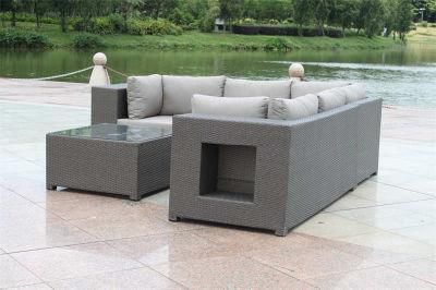 Darwin or OEM Metal Modern Garden Sofa Wicker Furniture Set