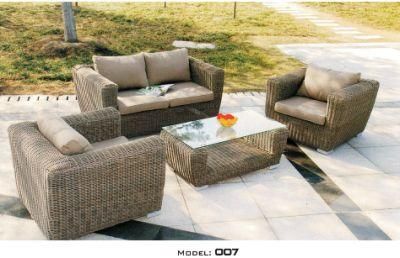 Wholesale PE Woven Outdoor Rattan Sofa Table Set Patio Furniture