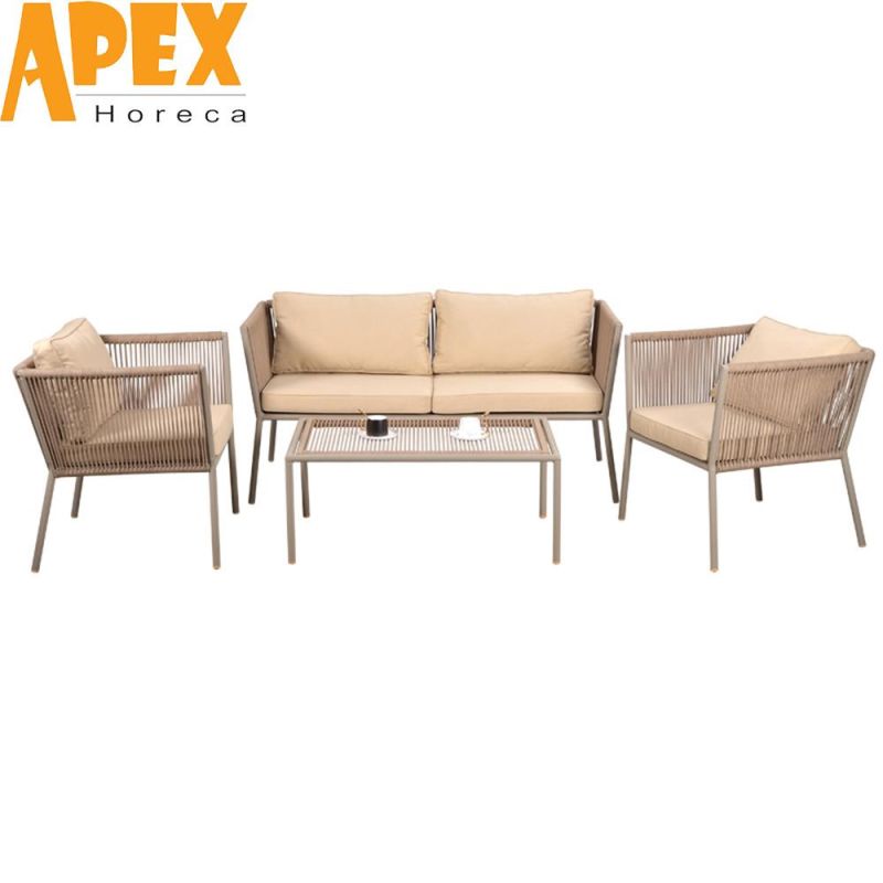 High Quality Aluminum Frame Outdoor Garden Furniture Sofa Set Wholesale