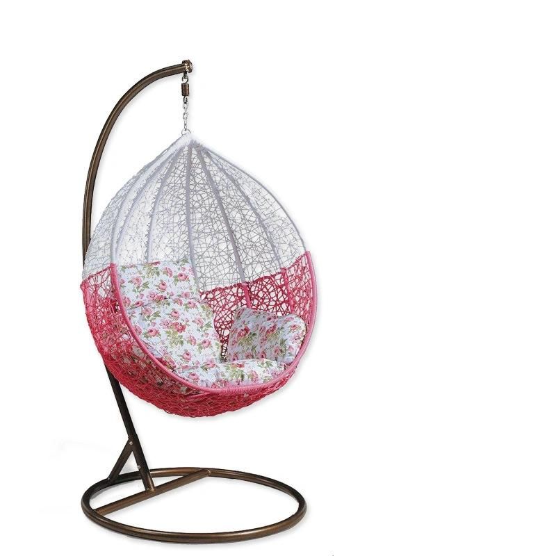 Stable Comfortable Single Garden Indoor Rattan Egg Hanging Swing Chair