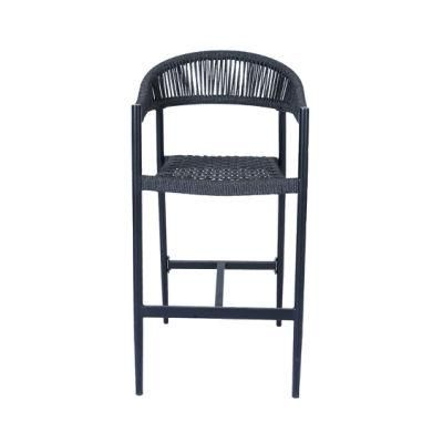 Outdoor Commercial Bar Garden Chairs Aluminum Restaurant Furniture Stackable Dining Aluminum Furniture Set Outdoor Chair Set