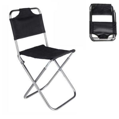 Outdoor Fishing Camping Portable Folding Aluminum Oxford Cloth Chair with Backrest Wyz19550