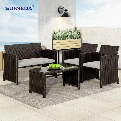 Modern Rattan Leisure Comfortable Sofa Set