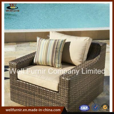 Cheap Rattan Sofa/ All-Weather Wicker Sofa/ Ottoman/Rattan Sofa