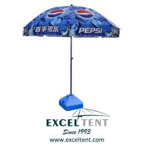 2.2m Heat Transfer Printing Sun Parasol Beach Umbrella with Double Ribs (TKET-2046)
