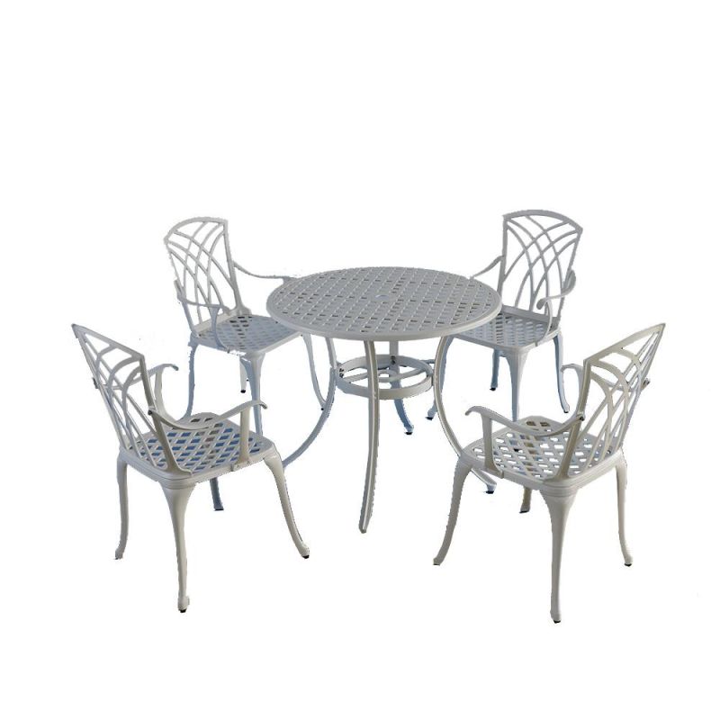 Cast Aluminum Garden BBQ Table Patio Grill Table Set BBQ Table