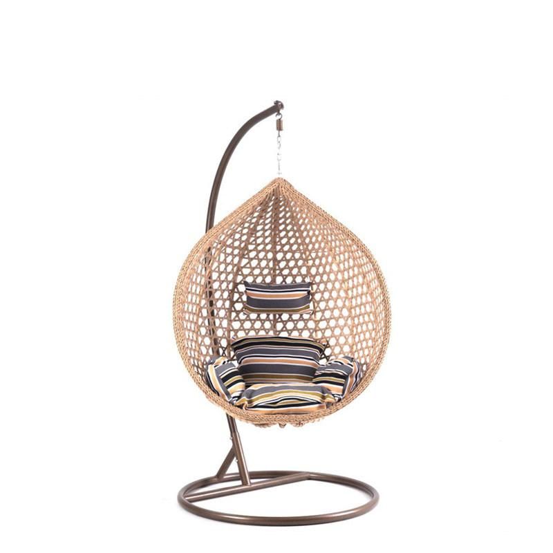 Wholesale Garden Home Wicker Hanging Rattan Outdoor Round Swing Chair