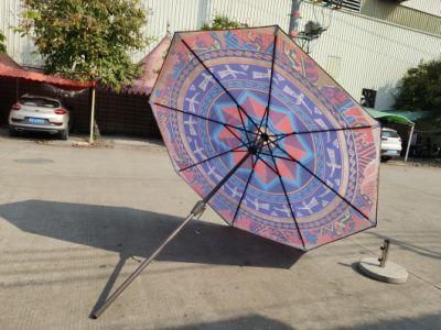 Powder-Coated Aluminum Pipe/Tube Outdoor Coffee Table with Hole Market Umbrella Sale