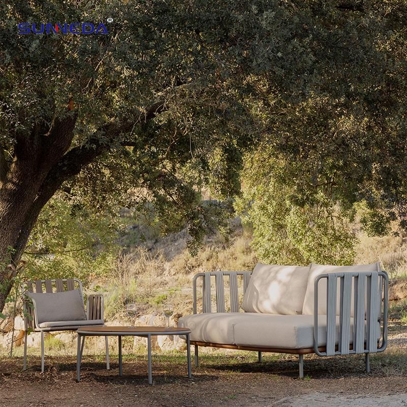 Luxury Modern Aluminum Rope Leisure Sofa Outdoor Garden Chair
