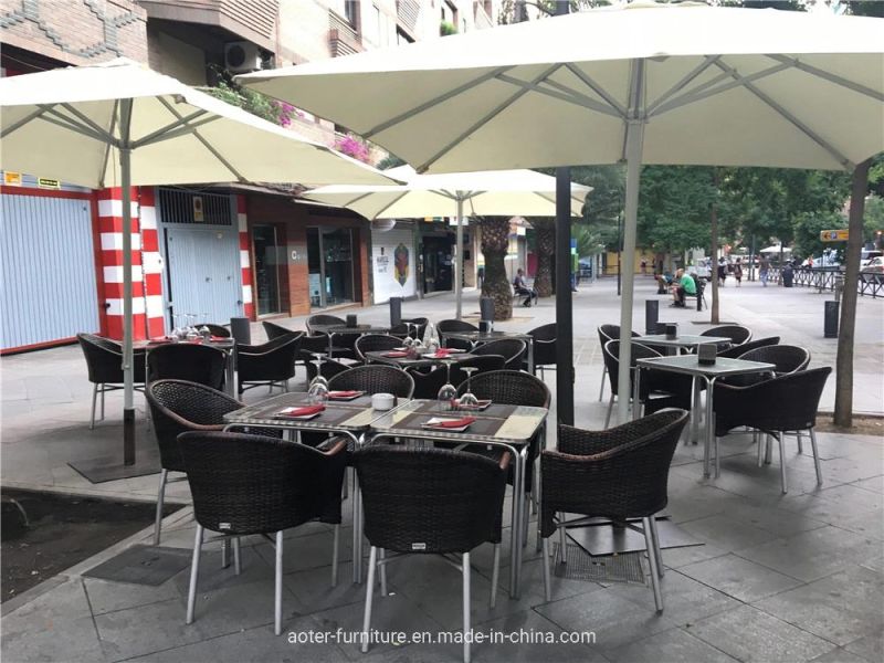 Hotel Restaurant Cane Garden Leisure Wicker Hotel Resort Villa Dining Furniture Rattan Chair