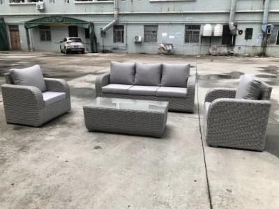 Aluminum New Darwin or OEM Grey Sets Rattan Garden Furniture Sofa Set