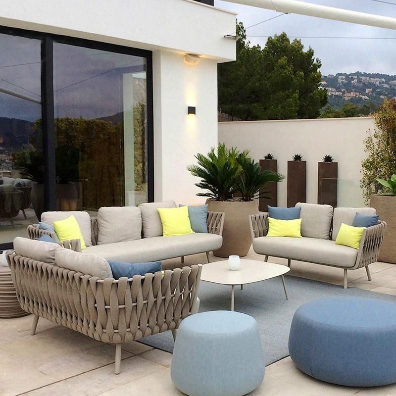Nordic Outdoor Sofa Garden Rattan Combination Hotel Furniture