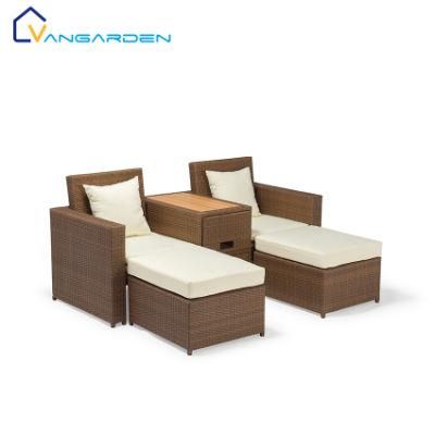 Portable Patio PE Outdoor Furniture Garden Luxury Rattan Wicker Sofa Set
