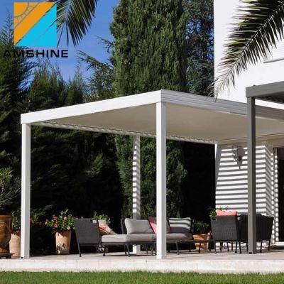 High Quality Outdoor Waterproof Canopies Tents Luxury Motorized Pergola-Aluminium Folding Louver Garden Gazebos