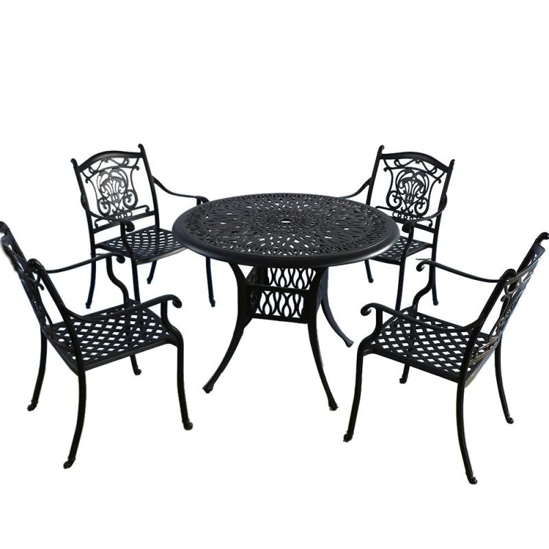 Hot Sale Cast Aluminum Garden Dining Furniture Set Outdoor Dining Furniture Set
