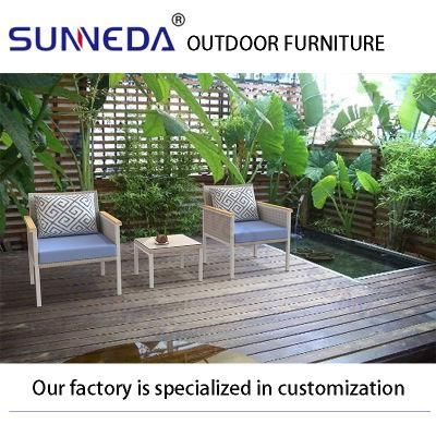 Rattan Plastic Outdoor Patio Furniture Table and Chair Garden Furniture with Coffee Table