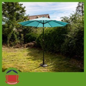 3m Crank Round Steel Frame Parasol Umbrella