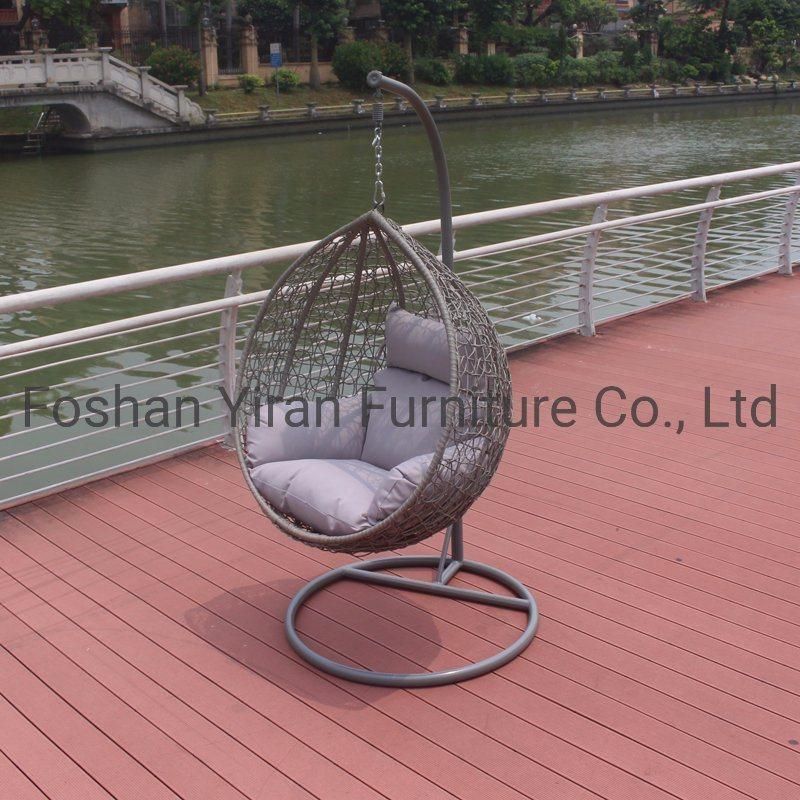 Luxury Design Garden Furniture Indoor Egg Shaped Rattan Swings
