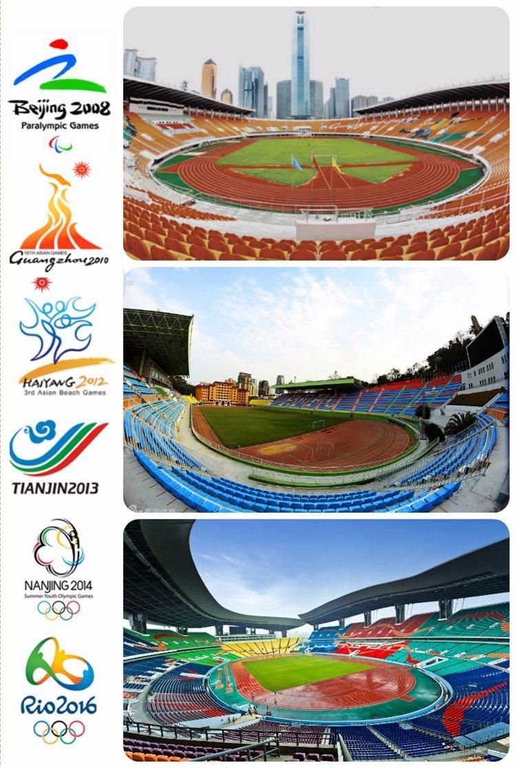 PP Solid Injection Moulded Plastic Seat for Spectator, Public Bucket Seats for Stadium
