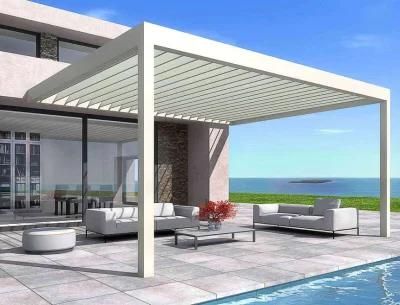 Motorized Wall Mounted Roof Louver Aluminum Gazebo