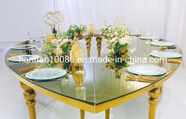 Simple White Folding Wedding Furniture Hotel Banquet Outdoor Metal Table