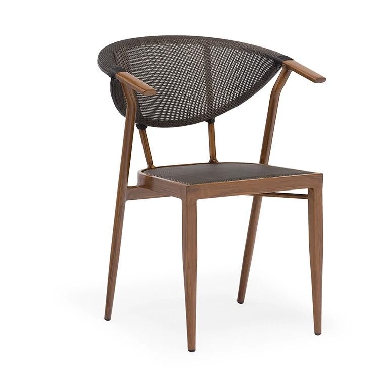 2020 Sale Luxury Outdoor Garden Furniture Fabric Chair with Iron Table Set Patio