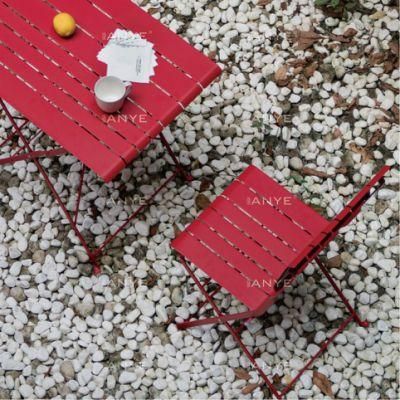 Outdoor Furniture Portable Folding Bistro Set Red Wedding Furniture Banquet Chair