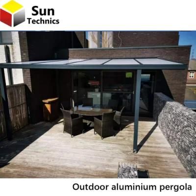 European Style Backyard Wall Pergola Aluminum Patio Roof Profiles