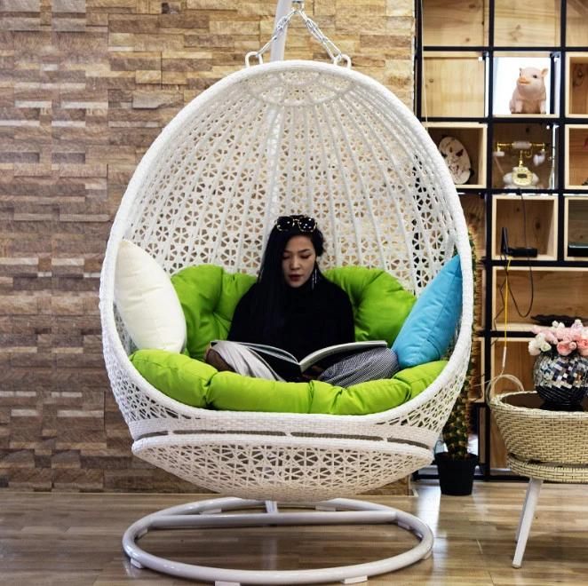 Modern Wicker Outdoor Rattan Egg Garden Patio Hanging Swing Chair