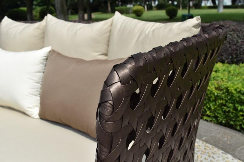 Modern Simple Outdoor Garden Hotel Cafe Coffee Table Restaurant Furniture Rattan Table & Chair Set