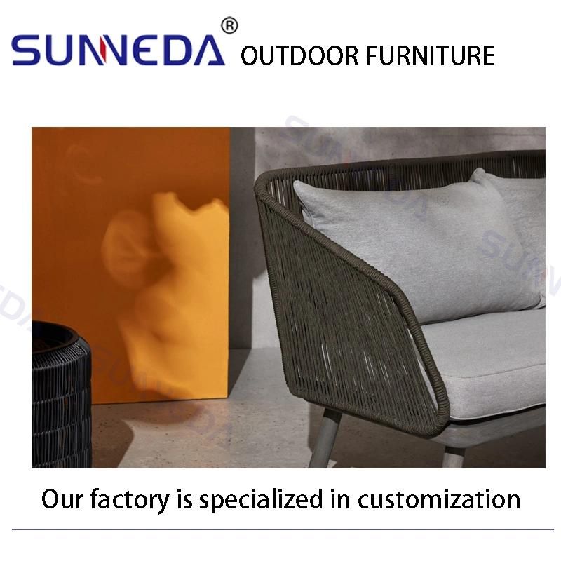 Beautiful Alu Frame Long Soft Cushion Metal Frame Sun Lounger Set