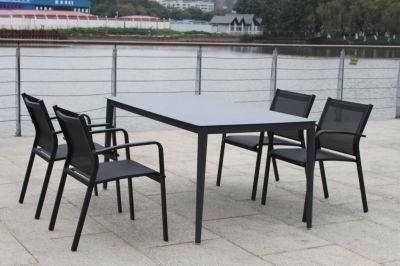 Cheap Price European OEM Customized Foshan Metal Chairs Aluminium Outdoor Dining Set Furniture