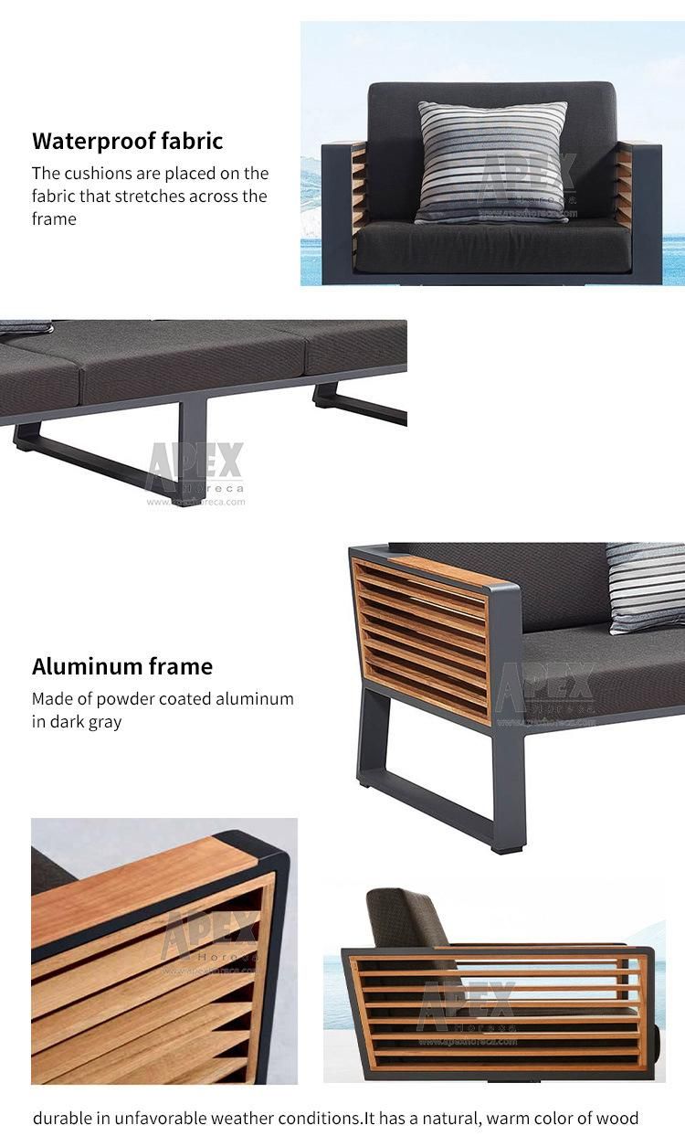 High Quality Outdoor 4 Pieces Patio Furniture Sofa Set