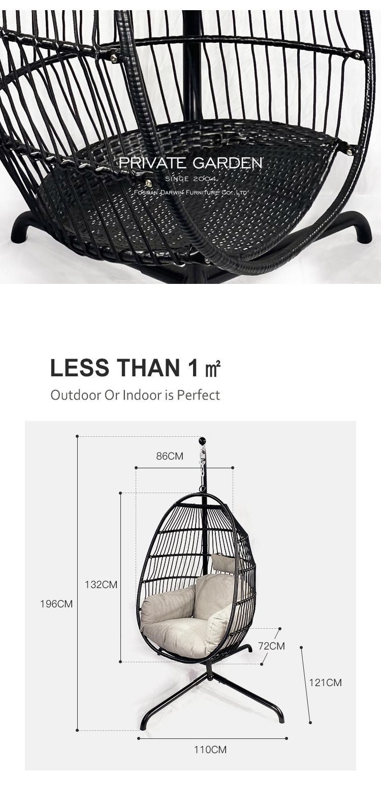 New OEM Foldable Metal Foshan Hanging with Stand Garden Egg Hammock Chair Patio Swing