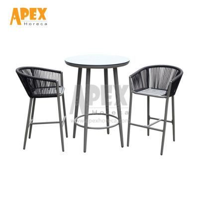 China Wholesale Modern High Quality Outdoor Patio Furniture Aluminum Frame Garden Rope Chair
