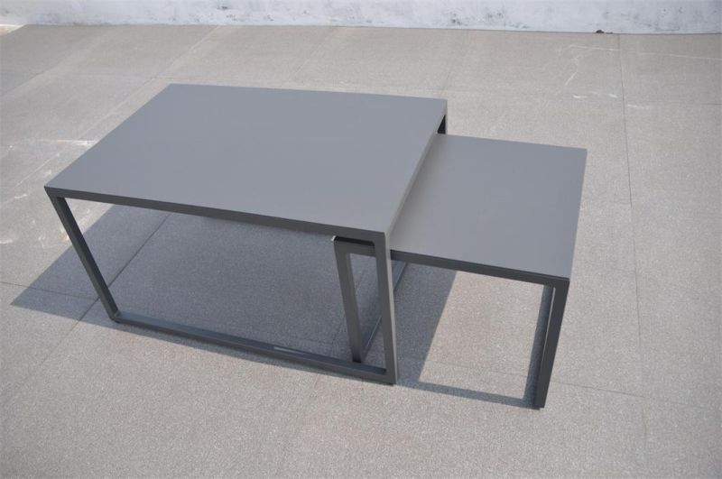 Modern Garden Furniture Sofa Patio Rattan Lounge Set Hotel Home Aluminum Leisure Sofa Set with Storage Box