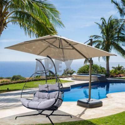 Custom Wicker Rattan Leisure Morden Metal Double Seater Swing