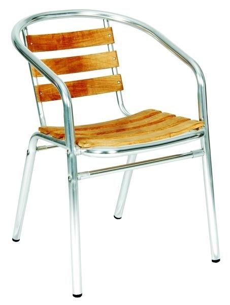 Aluminium Non Wood Chair Outdoor Furniture Cafe Furniture