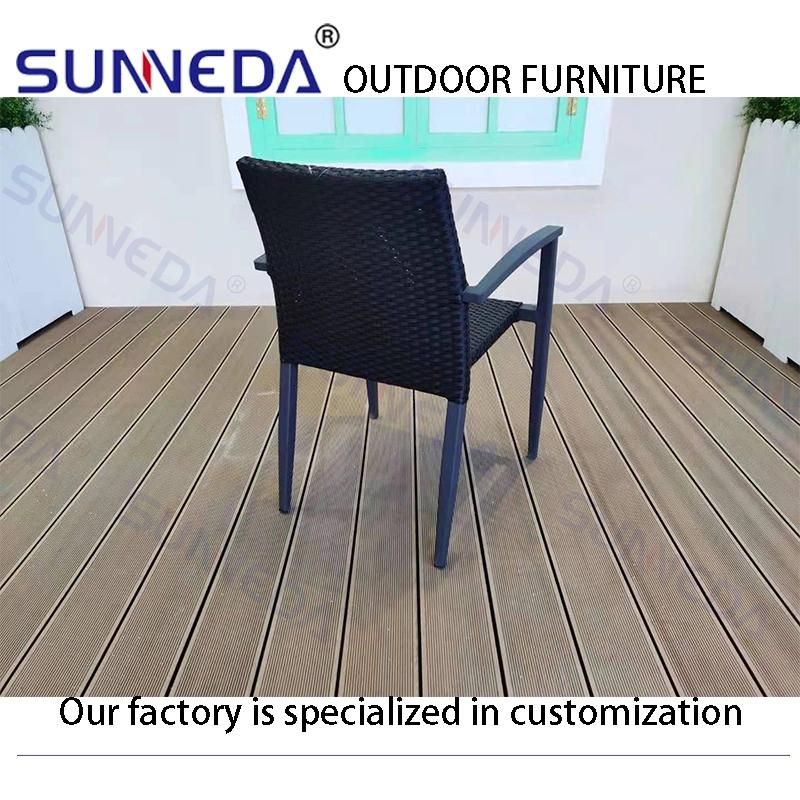 Garden Sets Leisure Furniture Outdoor Rattan Patio Aluminum Chair with Table