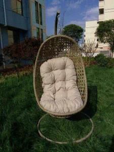 2016 Hot Selling Outdoor Wicker Egg Chair with Cushion, Garden or Bedroom Swing Chair
